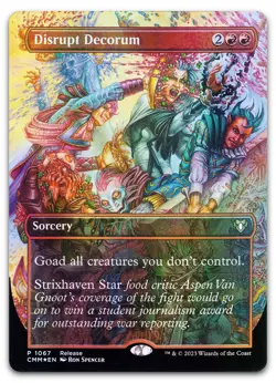 Disrupt Decorum #1067 (Foil) NM Launch Party & Release Event Promos Magic MTG - Image 1