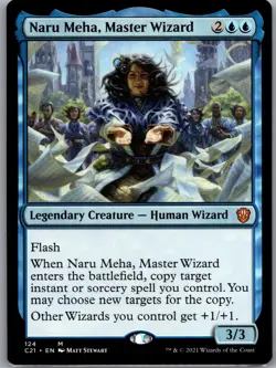 Naru Meha, Master Wizard M Commander 2021 124 NM Normal - Image 1