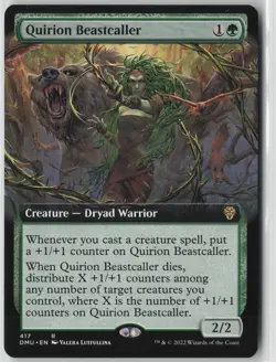 Quirion Beastcaller (Extended Art) #417 Rare Dominaria United NM MTG - Image 1