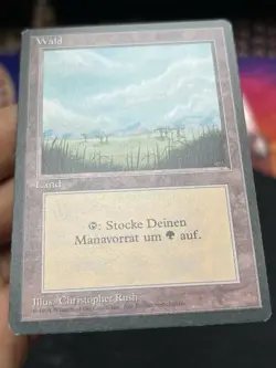 German FBB • Misprint Wald "Forest Plains" • NM / Never Played • Mtg (2043) - Image 2