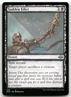 Sudden Edict (Showcase) #346 (NM) Modern Horizons 2 MH2 Magic MTG - Image 1