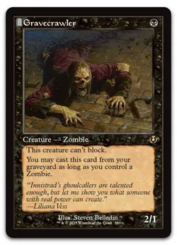 Gravecrawler (Retro Frame) #380 (NM) Innistrad Remastered INR Magic MTG - Image 1