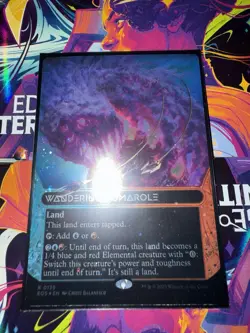 MTG: Edge of Eternities #135 Wandering Fumarole (Borderless) (Galaxy Foil) - Image 1