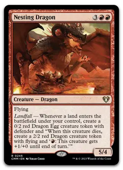 Nesting Dragon #245 (NM) Commander Masters CMM Magic MTG - Image 1