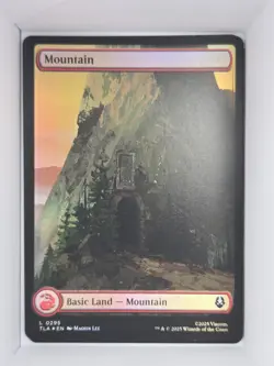 MTG: Avatar: The Last Airbender: Mountain L 0295 Foil NM Pack Fresh - Image 1
