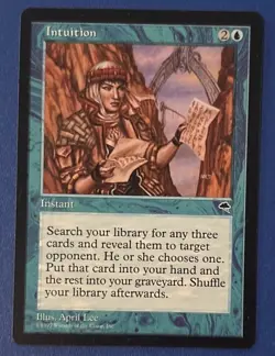 MTG-(Magic The Gathering) Tempest-Intuition-NM - Image 1