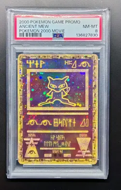 2000 POKEMON GAME MOVIE POKEMON 2000 MOVIE ANCIENT MEW PSA 8 - Image 1