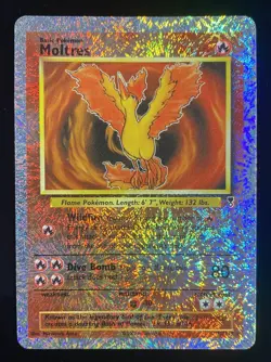 Pokemon TCG Moltres Legendary Collection 2002 Rare Reverse Holo Card 30/110 - Image 1