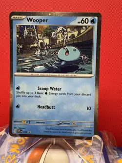 Wooper Cosmos Holo 2 SWIRL Black Star Promo - SVP155 Pokemon Card NM #443 - Image 1