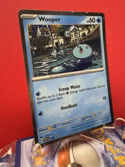 Wooper Cosmos Holo 2 SWIRL Black Star Promo - SVP155 Pokemon Card NM #443 - Image 2