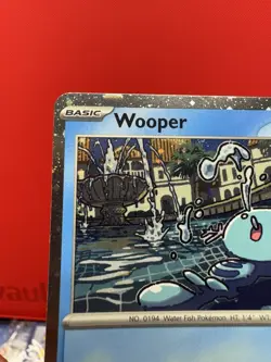 Wooper Cosmos Holo 2 SWIRL Black Star Promo - SVP155 Pokemon Card NM #443 - Image 5