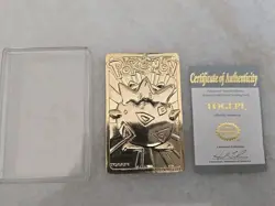 1999 Burger King Pokemon 23K Gold Plated Trading Card MEWTWO In Case w/ Cert COA - Image 1