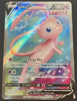 Pokemon TCG Mew V Full Art Ultra Rare Holo Fusion Strike 250/264 NM - Image 2