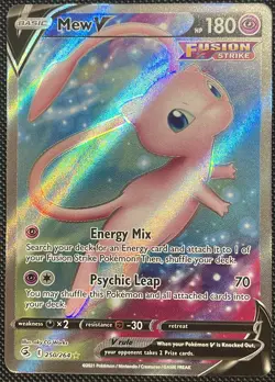 Pokemon TCG Mew V Full Art Ultra Rare Holo Fusion Strike 250/264 NM - Image 3