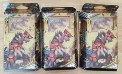 Pokemon Towering Heights Groudon Theme Deck TCG Cards Deck Box Lot of 3 820650805967 - Image 1