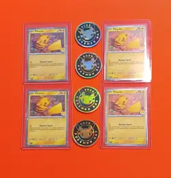 Pikachu 051/162 And Coins Pokemon Day 2026 Anniversary Stamped NM - Image 1