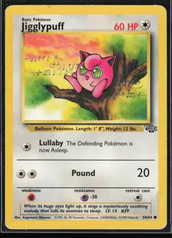 Jigglypuff 54/64 Jungle Vintage WOTC Pokemon TCG MP - Image 1