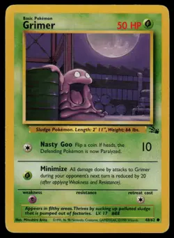 Grimer Mystery of the Fossils Pokemon TCG LP - Image 1
