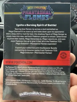 Pokemon Mega Evolution Phantasmal Flames Booster Bundle Box 6 Booster Packs - Image 2