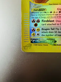 Charizard 146/144 Reverse Holo Skyridge Crystal Pokemon - Image 6