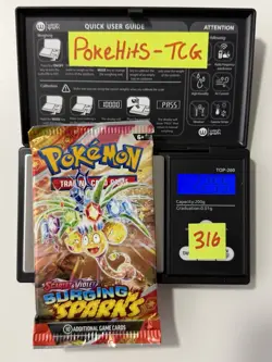 (HEAVY)🔥 22.55g Pokemon TCG Surging Sparks Booster Pack Factory Sealed✅ - Image 1