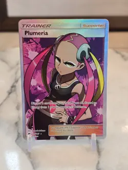Pokemon TCG Plumeria (Full Art) 145/147 Sm-Burning Shadows Holo MP - Image 1