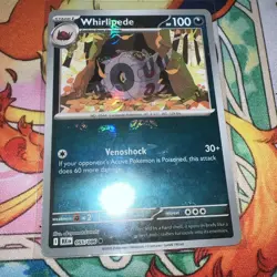 Pokemon TCG SV: Black Bolt Whirlipede 055/086 Master Ball Reverse Holo NM - Image 1