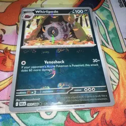 Pokemon TCG SV: Black Bolt Whirlipede 055/086 Master Ball Reverse Holo NM - Image 3