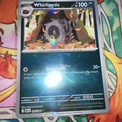 Pokemon TCG SV: Black Bolt Whirlipede 055/086 Master Ball Reverse Holo NM - Image 5