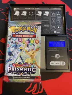 VERY HEAVY! GOD PACKUU SIRUU 22.46g Prismatic Evolutions Pokemon Booster - Image 1