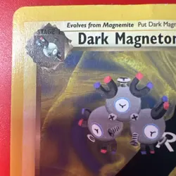 VTG Pokemon TCG Dark Magneton 28/82 Team Rocket Non Holo Rare Unlimited WOTC MP - Image 2