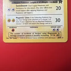 VTG Pokemon TCG Dark Magneton 28/82 Team Rocket Non Holo Rare Unlimited WOTC MP - Image 4