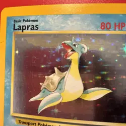 Pokemon TCG Lapras 10/62 Fossil Unlimited Holo Rare Vintage 1999 WOTC - Image 3