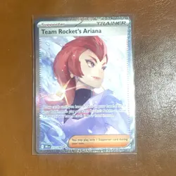 Pokemon Team Rocket's Ariana Trainer Full Art Illustration Rare Holo 237/182 Sv… - Image 1