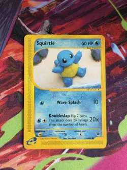 Squirtle 131/165 Non Holo Expedition Pokemon 2002 Yuka Morii LP - Image 1
