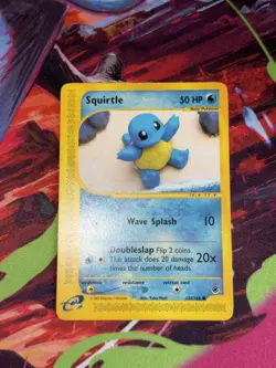 Squirtle 131/165 Non Holo Expedition Pokemon 2002 Yuka Morii LP - Image 4