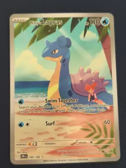 Pokemon TCG Misty's Lapras Destined Rivals 194/182 Mint Condition - Image 1