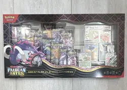 Pokemon TCG PALDEAN FATES Great Tusk ex & Iron Treads ex Premium Collection ✅NEW - Image 1
