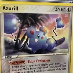Azurill 31/100 Sandstorm Pokemon TCG Vintage - Image 2