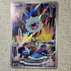 Pokemon TCG Woobat SV6 White Flare Illustration Rare Holo 119/086 Basic 2025 - Image 1