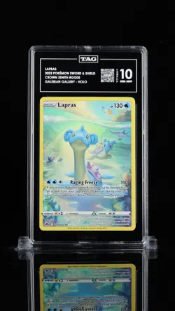 Pokemon Lapras GG05/GG70 Crown Zenith Galarian Gallery Ultra Rare Holo TAG 10 - Image 1