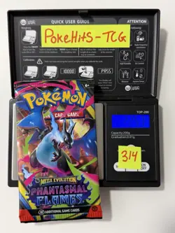 (HEAVY)🔥 22.53g Pokemon TCG Phantasmal Flames Booster Pack Factory Sealed✅ - Image 1