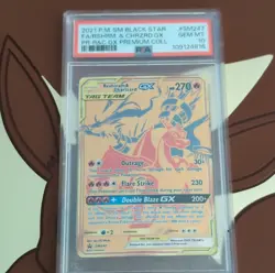 Pokemon Reshiram & Charizard GX Promo SM Black Star SM247 Full Art 2021 PSA 10 - Image 1