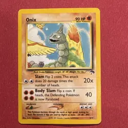 Onix Pokemon TCG Southern Islands 3/18 HP Creases Raw Ungraded - Image 1