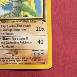 Onix Pokemon TCG Southern Islands 3/18 HP Creases Raw Ungraded - Image 4