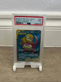 2019 Pokemon Slowpoke & Psyduck GX 095/094 | TAG TEAM PSA 9 MINT - Image 1
