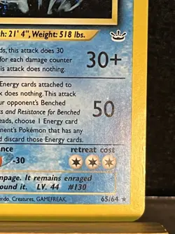 Pokemon - Shining Gyarados - 65/64 - Neo Revelation - Unlimited Holo Rare MP/HP - Image 5