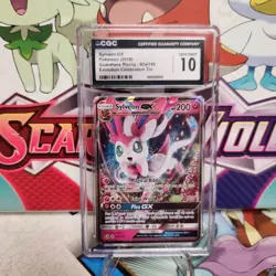 CGC 10 Sylveon GX 92a/145 Alt Art - Guardians Rising - Pokemon TCG - SHIPS FAST - Image 1