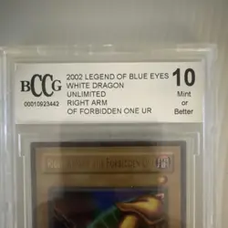 Yu-Gi-Oh! Right Arm Forbidden One LOB Ultra Rare Holo BCCG 10 2002 English - Image 5