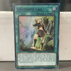 1ST EDITION AMAZONESS CALL FUSION 2020 LDS1-EN024 (BLUE) (LP/MP) YUGIOH - Image 1